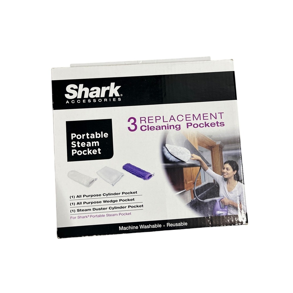 Shark Portable Steam Pocket Replacement Cleaning Pockets 3-Pack